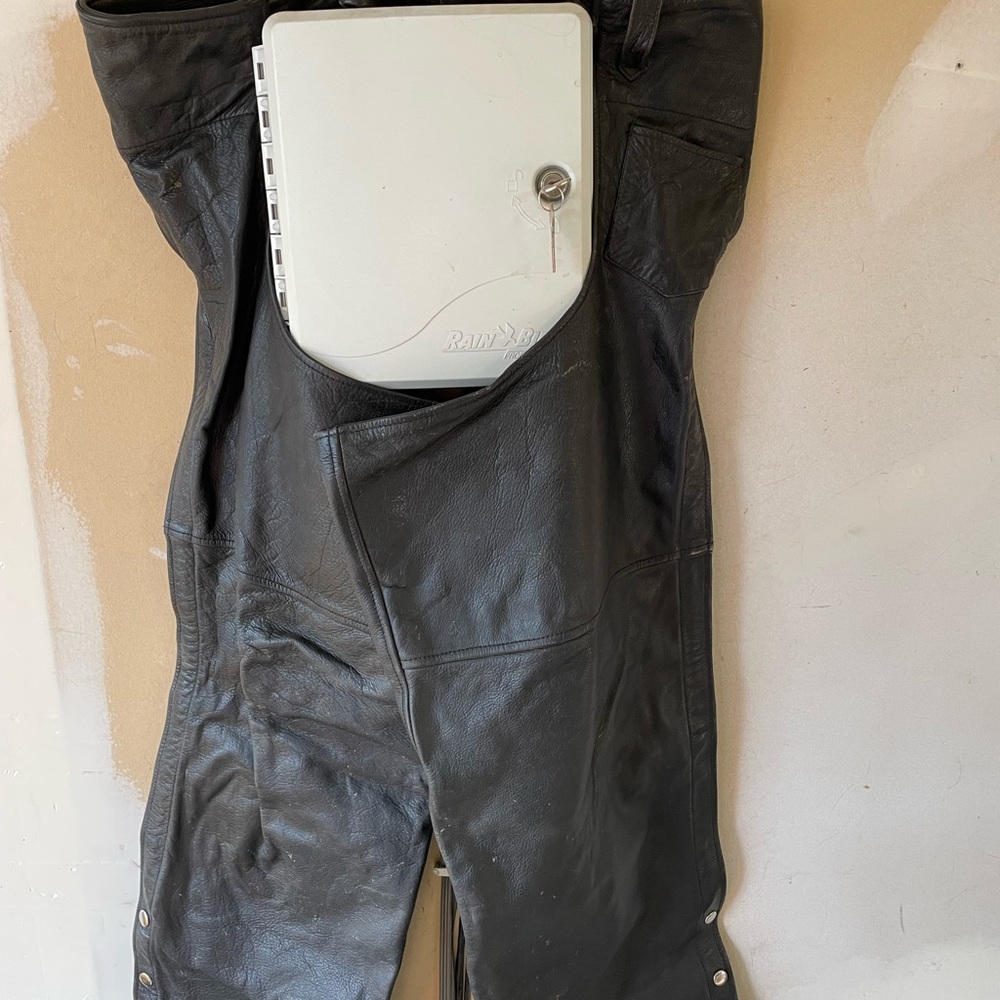 Black Leather Chaps